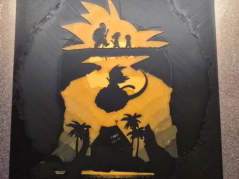 Dragon Ball Lion King Hueforge by 3D-Mentiel HueForge model: Dragon Ball Lion King Hueforge by 3D-Mentiel