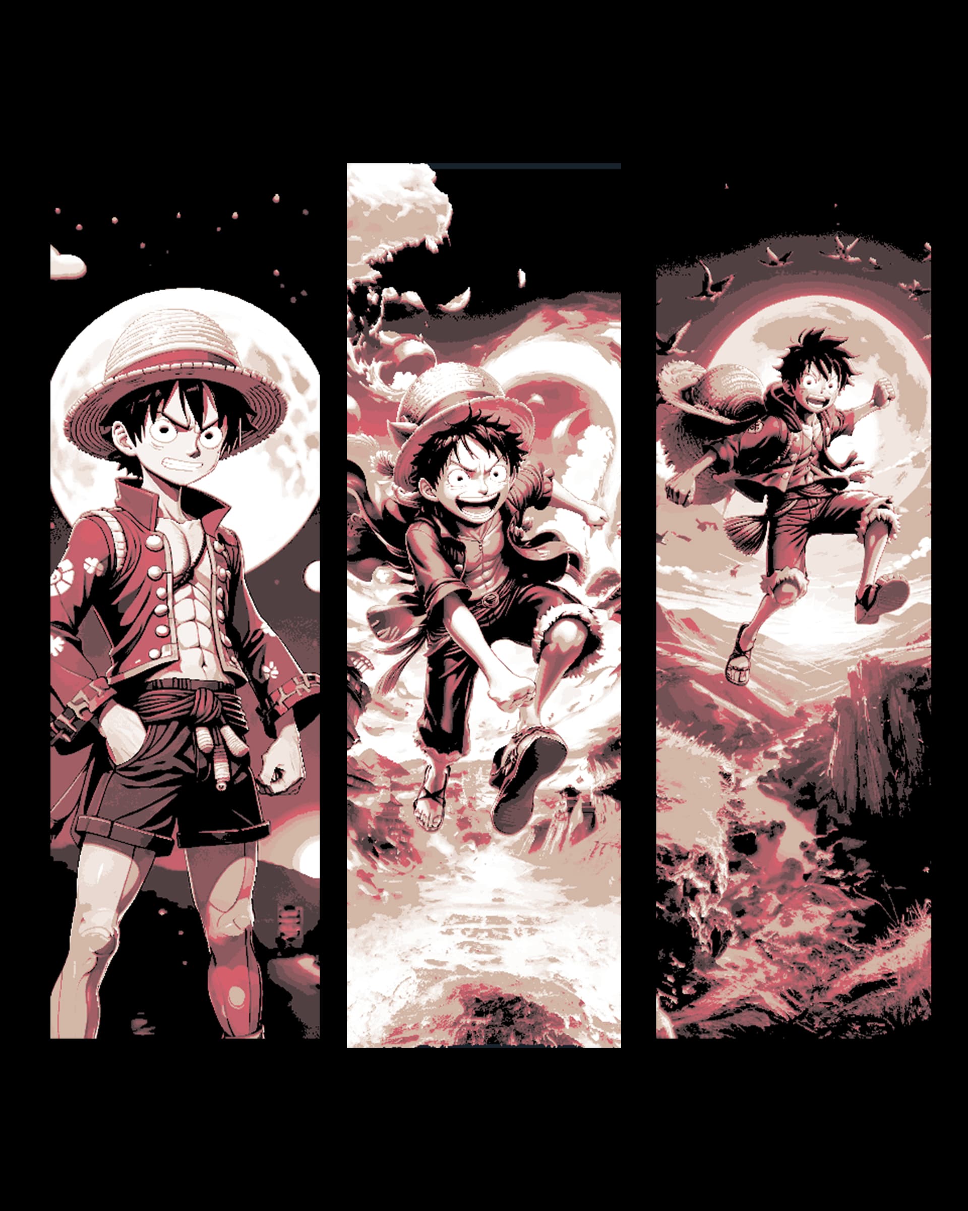 More Anime Fanart - Again Monkey D Luffy from One Piece - Set of bookmarks More Anime Fanart - Again Monkey D Luffy from One Piece - Set of bookmarks