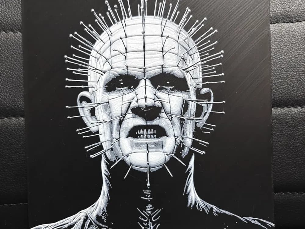 Pinhead Hellraiser by TheHueforgeLady HueForge model: Pinhead Hellraiser by TheHueforgeLady