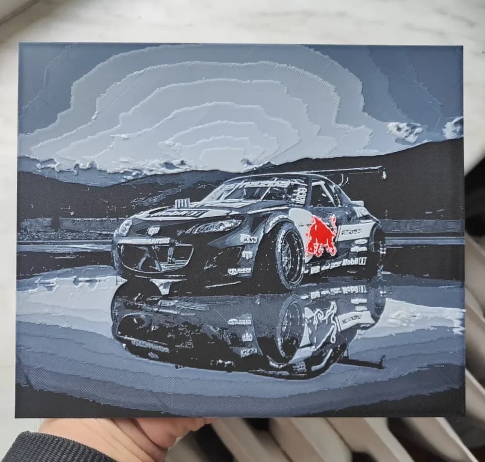 HueForge model: Mazda MX-5 Mad Mike - Hueforge by BeaN