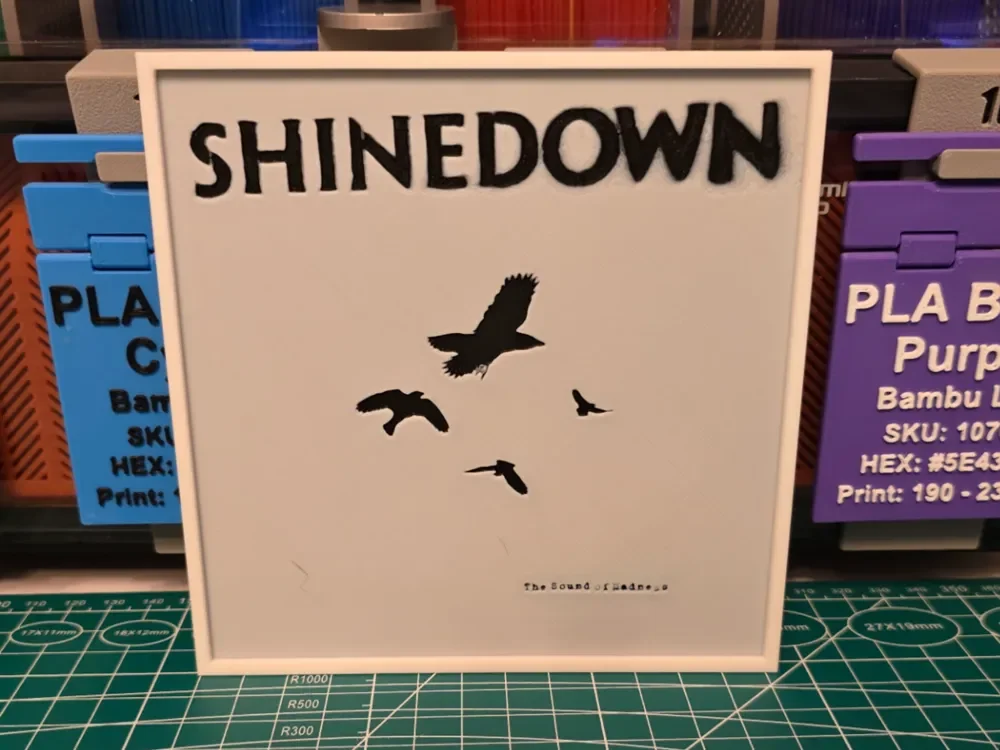 Shinedown "The Sound of Madness" Album - Hueforge by Lumpy3D HueForge model: Shinedown "The Sound of Madness" Album - Hueforge by Lumpy3D