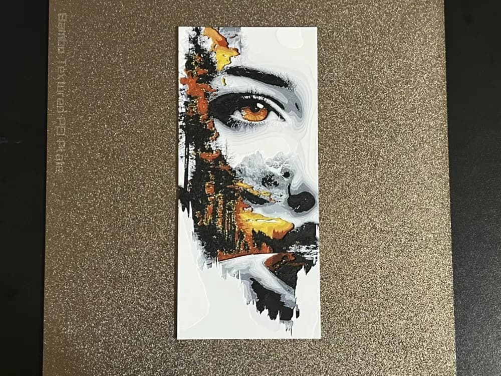 HueForge model: Autumn in Her Gaze Double Exposure Hueforge by FantasyZ