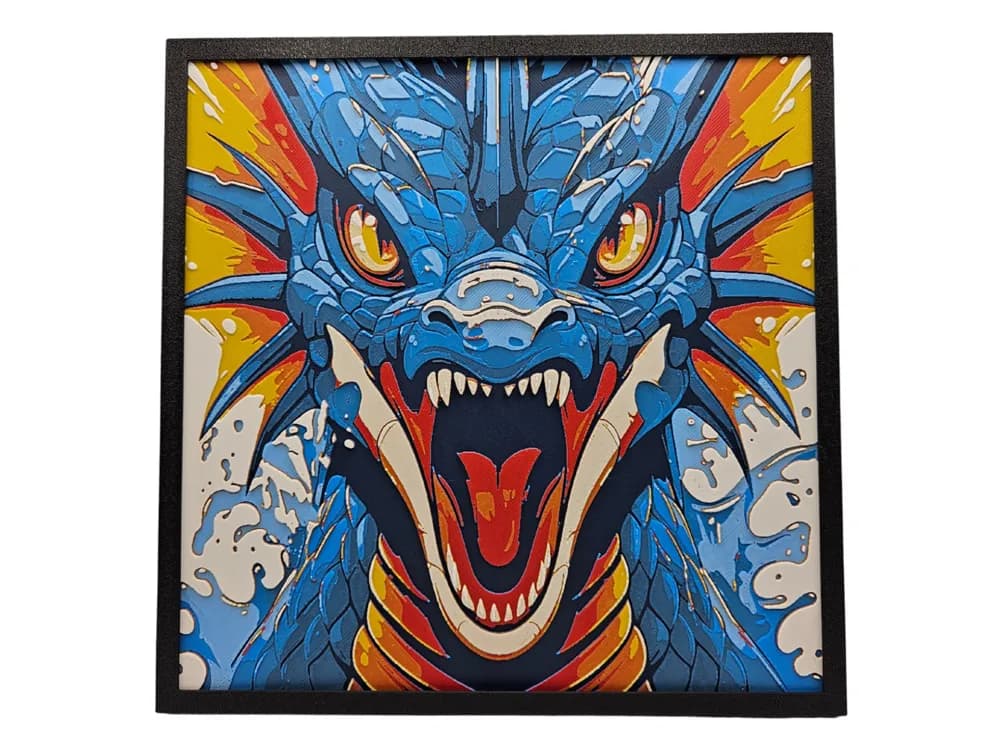 HueForge model: Dragon's Hiss by BusyKikiBee