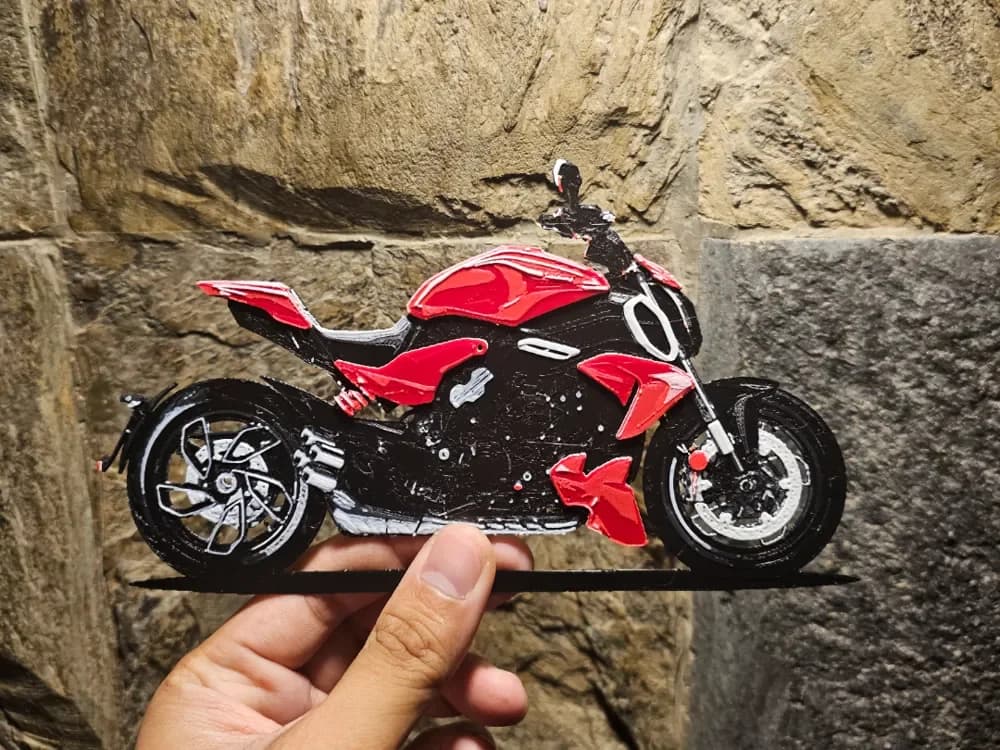 Ducati Diavel V4 Hueforge by Loki HueForge model: Ducati Diavel V4 Hueforge by Loki
