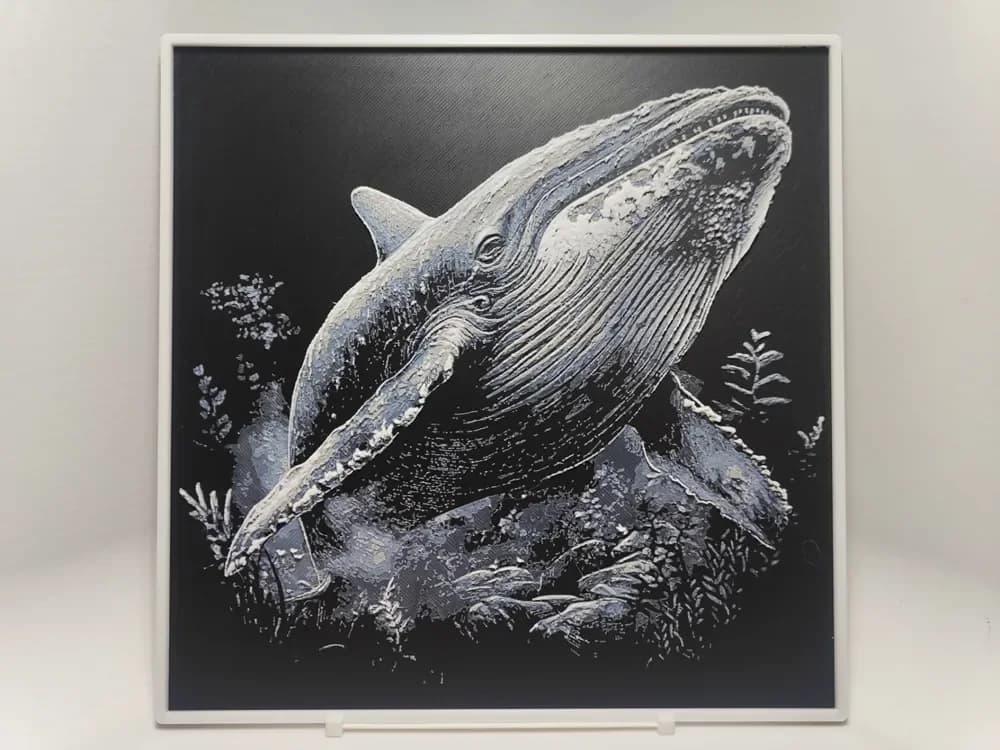 Whale - Hueforge by BeaN HueForge model: Whale - Hueforge by BeaN