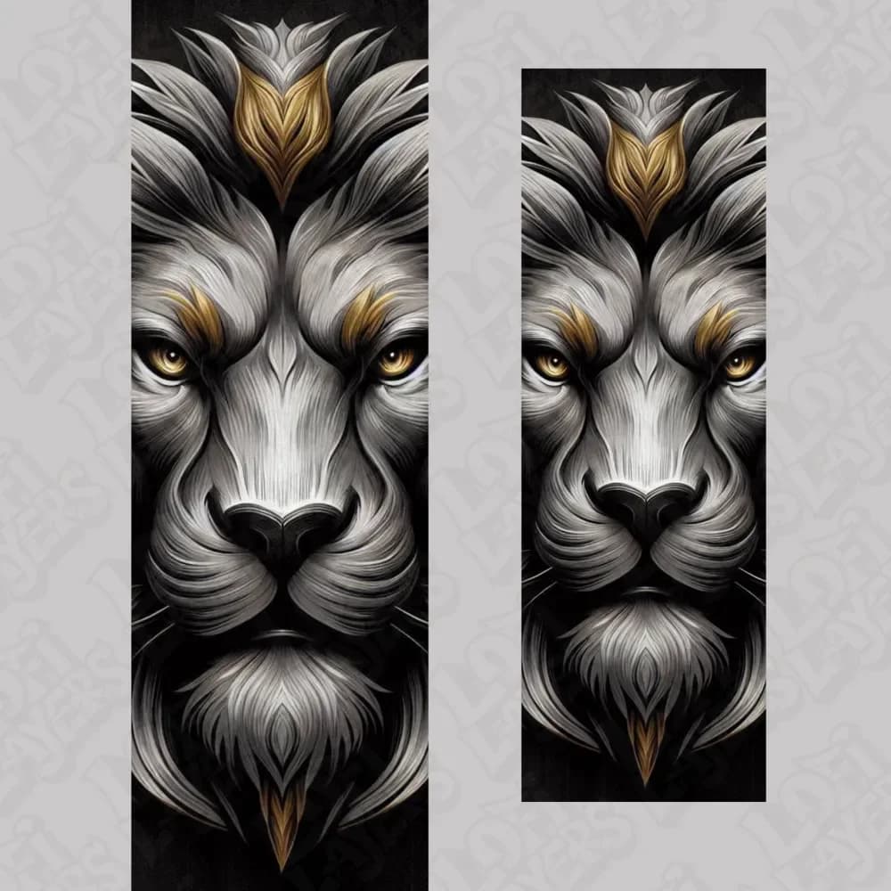 Lannister Lion Bookmark Hueforge by LoFi Layers HueForge model: Lannister Lion Bookmark Hueforge by LoFi Layers