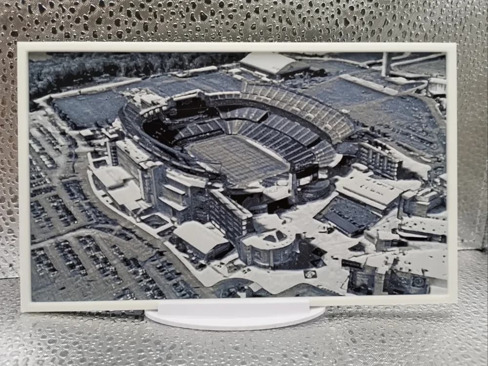 New England Patriots – Gillette Stadium Hueforge by Borishotch Industries HueForge model: New England Patriots – Gillette Stadium Hueforge by Borishotch Industries