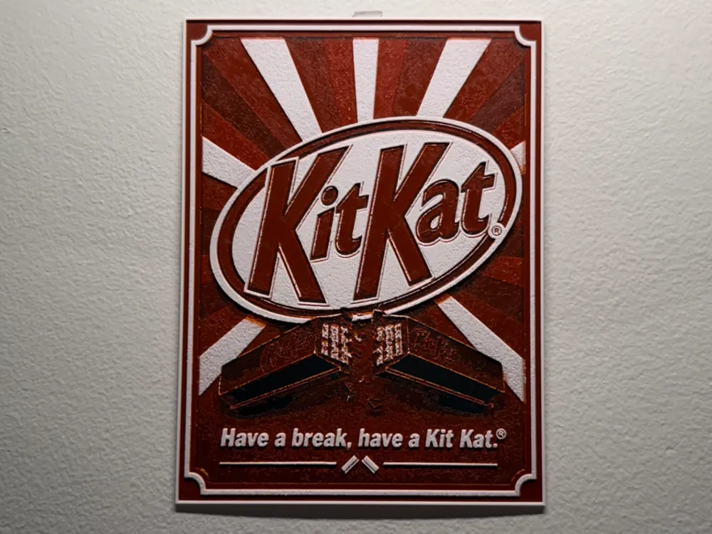 KitKat Poster Style HueForge KitKat Poster Style HueForge