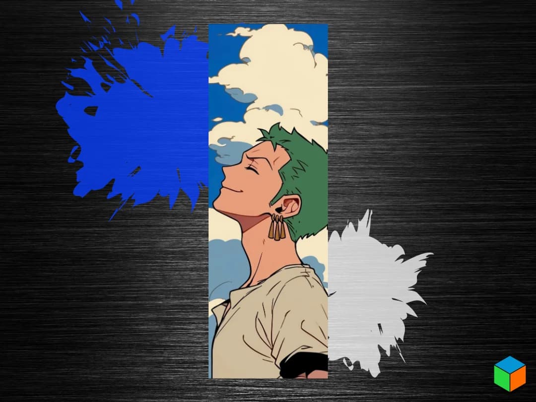 Retro Zoro Bookmark by 3D Prints By Vic HueForge model: Retro Zoro Bookmark by 3D Prints By Vic