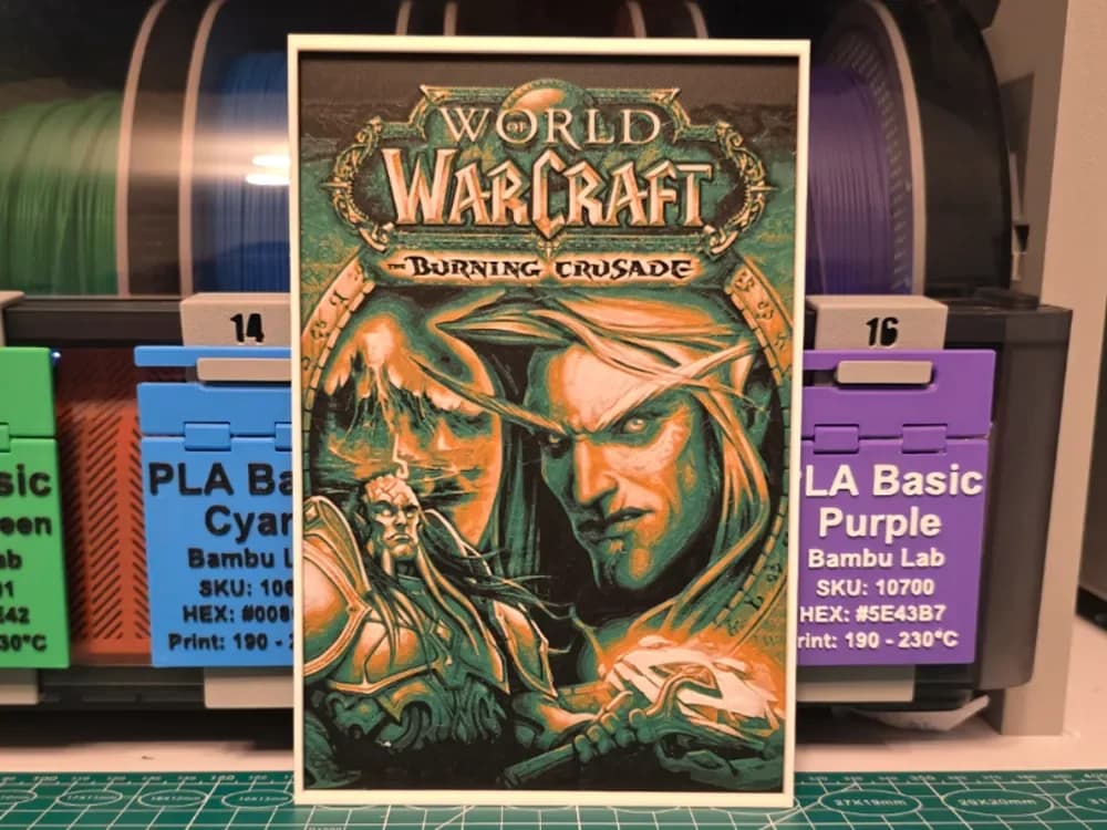 HueForge model: World of Warcraft: The Burning Crusade - Hueforge by Lumpy3D