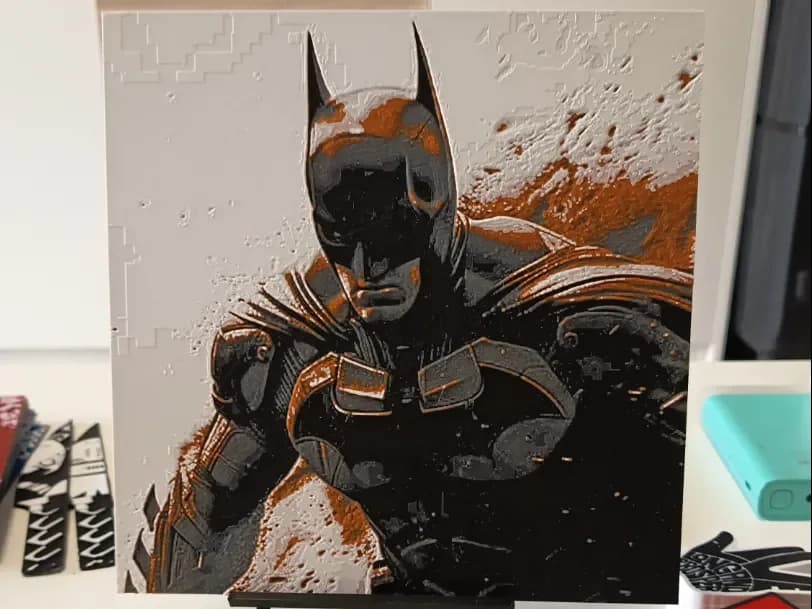 Batman Hueforge DC by 3DNesy HueForge model: Batman Hueforge DC by 3DNesy