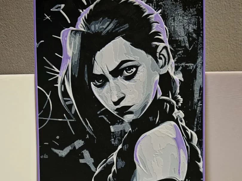 HueForge model: Jinx Arcane by bzz999