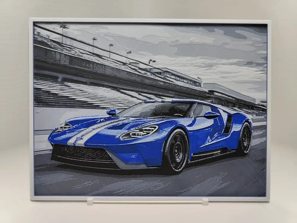 Ford GT - Hueforge by BeaN HueForge model: Ford GT - Hueforge by BeaN