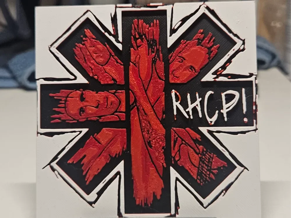 Red Hot Chili Peppers by Mano's 3d_Art HueForge model: Red Hot Chili Peppers by Mano's 3d_Art