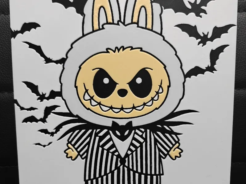 HueForge model: La bu bu Jack Skellington by TheHueforgeLady