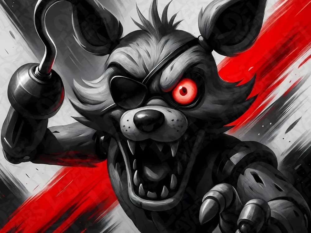 Foxy the Pirate Hueforge Print by LoFi Layers HueForge model: Foxy the Pirate Hueforge Print by LoFi Layers