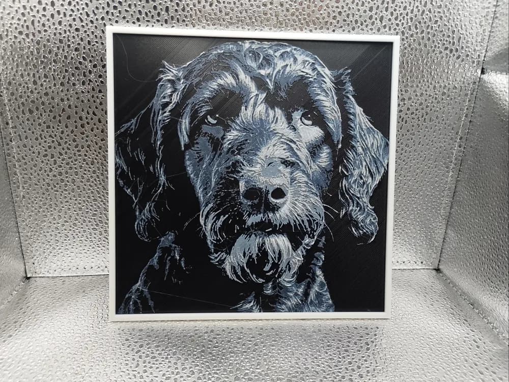Labradoodle - Hueforge by Borishotch Industries HueForge model: Labradoodle - Hueforge by Borishotch Industries