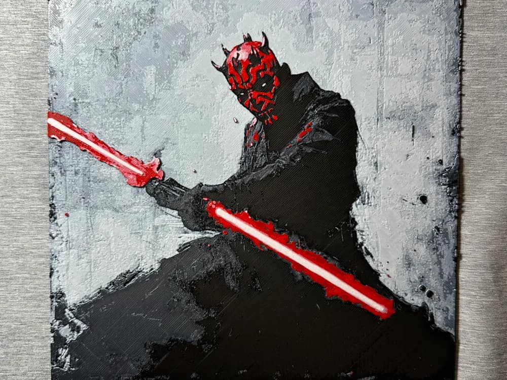 Darth Maul Hueforge by Hey Ben HueForge model: Darth Maul Hueforge by Hey Ben