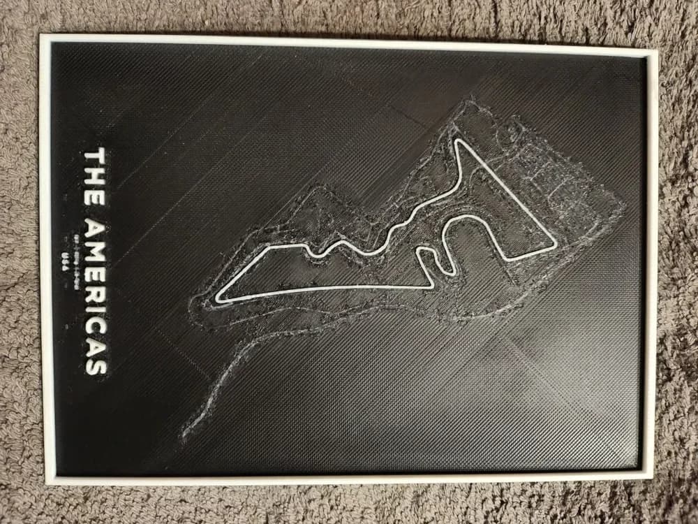 The Americas Circuit F1 - HueForge by keko HueForge model: The Americas Circuit F1 - HueForge by keko