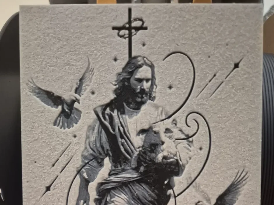 jesus lamb and doves hueforge by Buntsta HueForge model: jesus lamb and doves hueforge by Buntsta