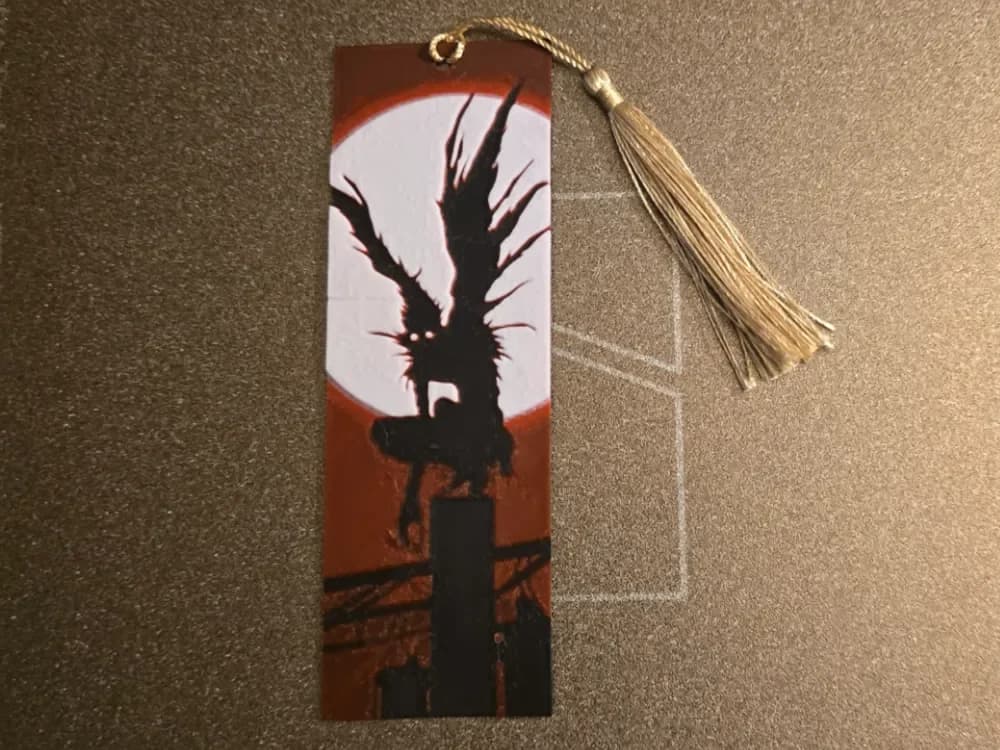 Marque page Death note - Riuk by 3D-Mentiel HueForge model: Marque page Death note - Riuk by 3D-Mentiel