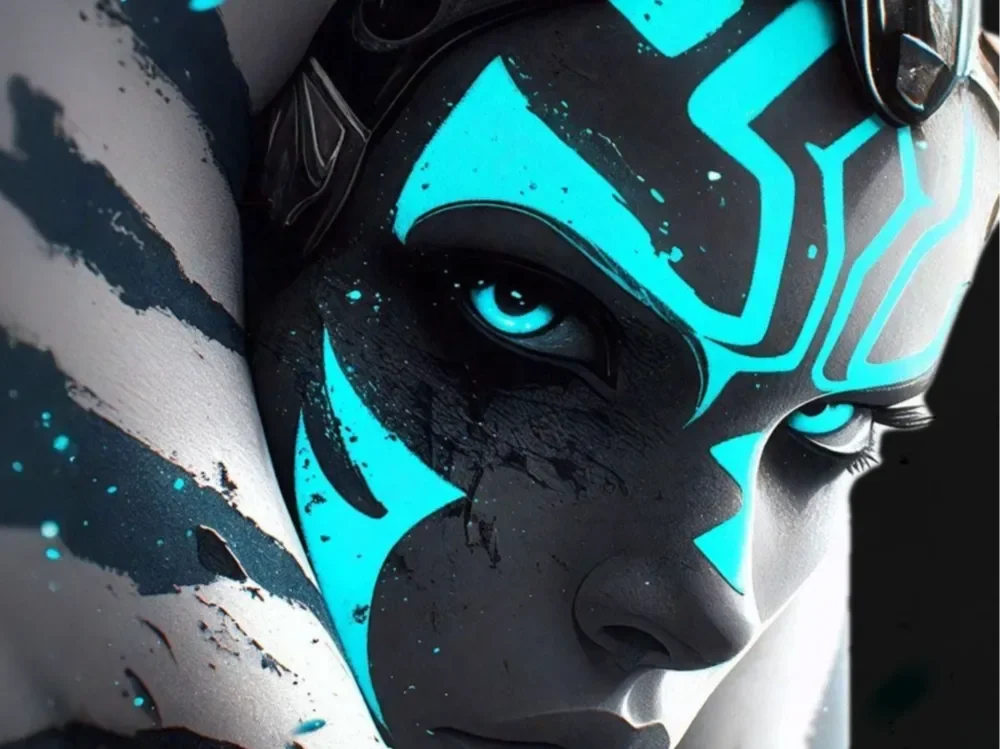 Ahsoka 200x200mm by Krave HueForge model: Ahsoka 200x200mm by Krave