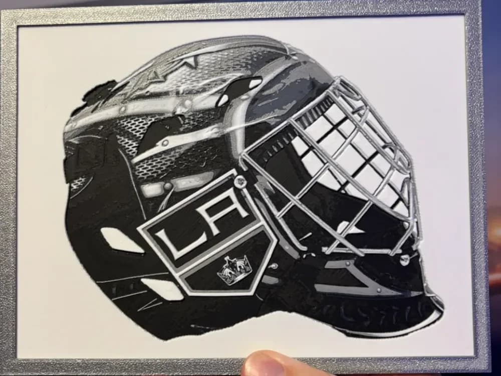 LA Kings Goalie Mask NHL Hueforge LA Kings Goalie Mask NHL Hueforge
