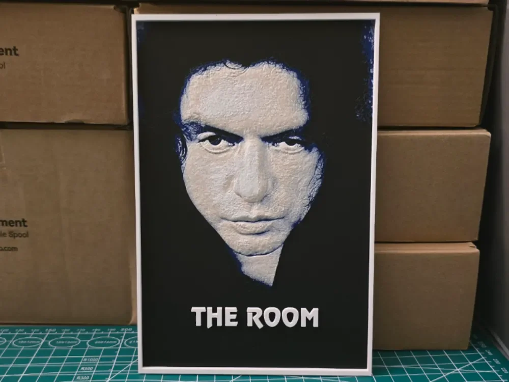 The Room Movie Poster - Hueforge Art by Lumpy3D HueForge model: The Room Movie Poster - Hueforge Art by Lumpy3D