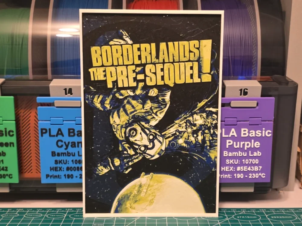Borderlands: The Pre-Sequel - Hueforge Art by Lumpy3D HueForge model: Borderlands: The Pre-Sequel - Hueforge Art by Lumpy3D
