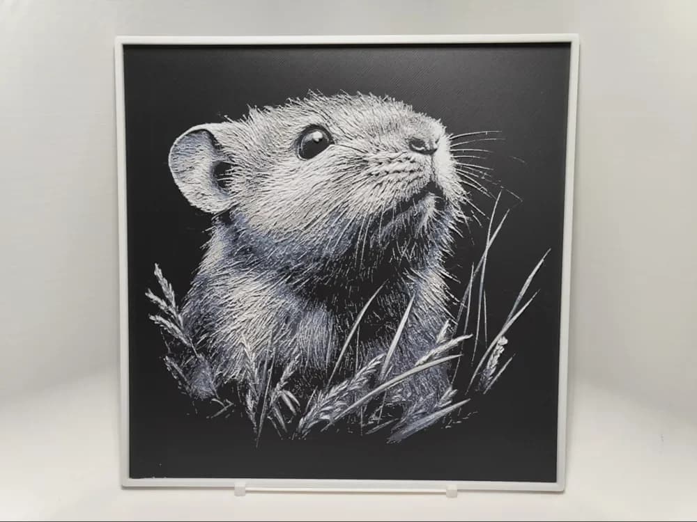 Hamster - Hueforge by BeaN HueForge model: Hamster - Hueforge by BeaN