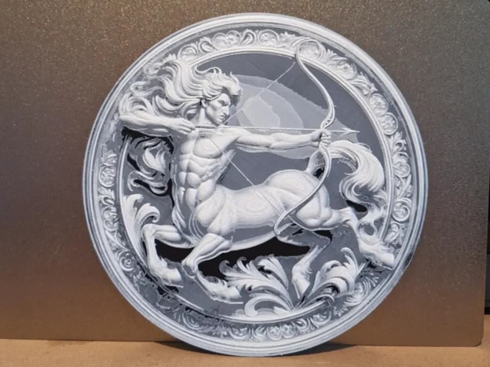 Sagittarius - Zodiac sign - Hueforge - 2 colours Sagittarius - Zodiac sign - Hueforge - 2 colours