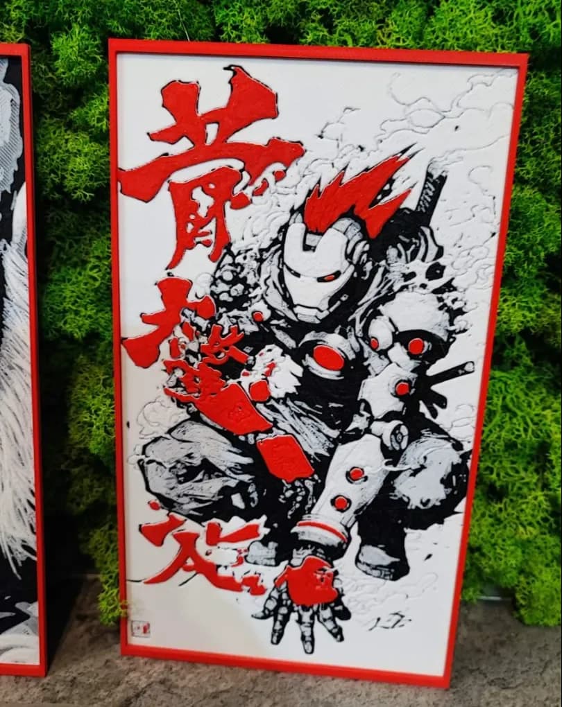 Iron Samurai by Garuda3D HueForge model: Iron Samurai by Garuda3D