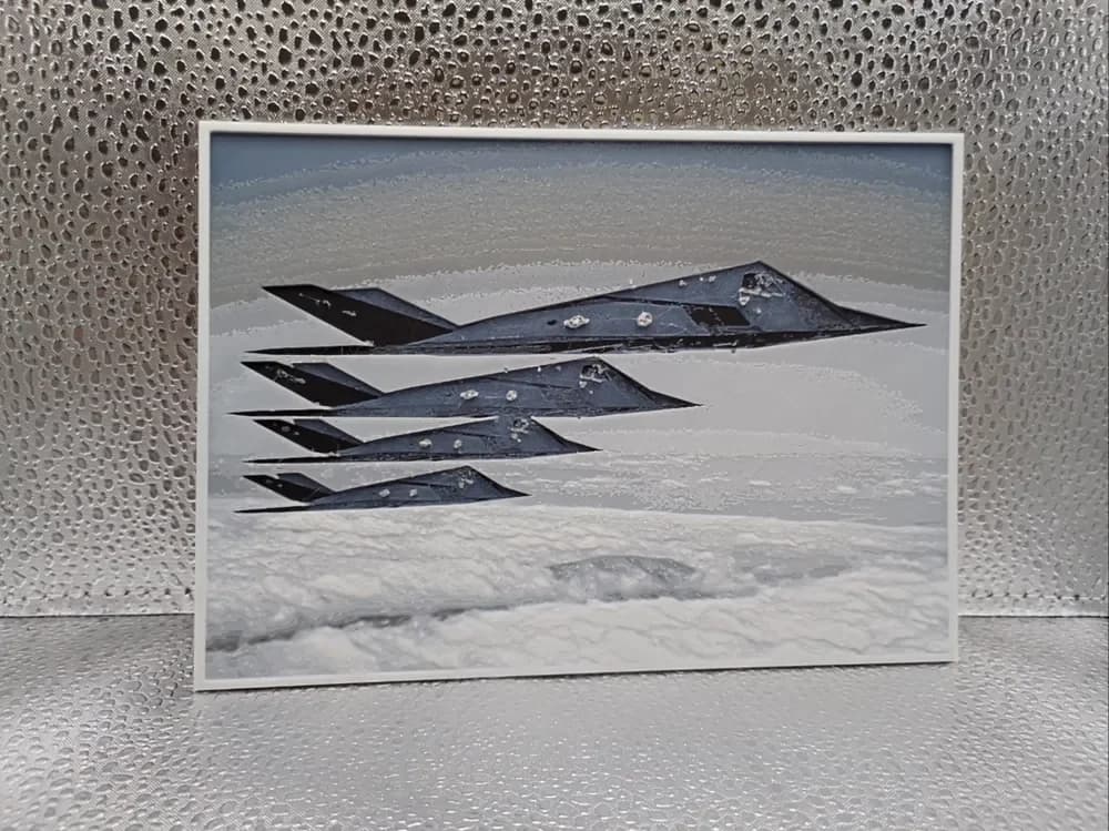 Lockheed F-117 Nighthawk Formation – Hueforge by Borishotch Industries HueForge model: Lockheed F-117 Nighthawk Formation – Hueforge by Borishotch Industries