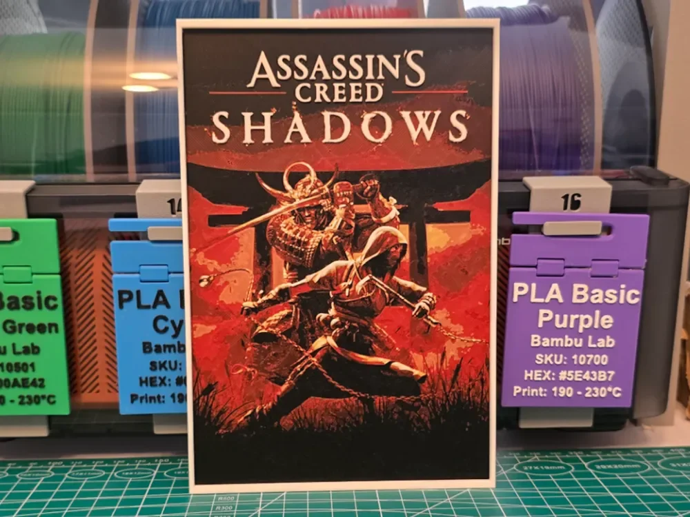 HueForge model: Assassin's Creed Shadows Poster - Hueforge Art by Lumpy3D