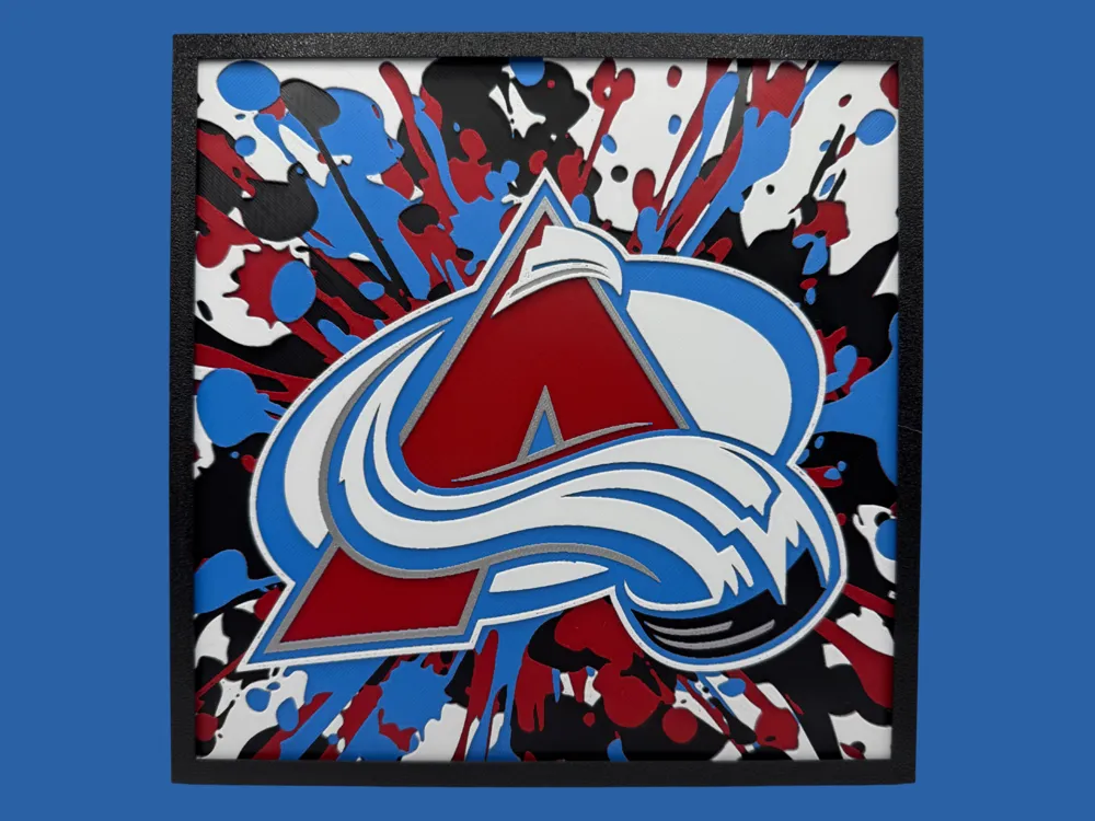 Colorado Avalanche - NHL Series 2 by Canadian Gamer HueForge model: Colorado Avalanche - NHL Series 2 by Canadian Gamer