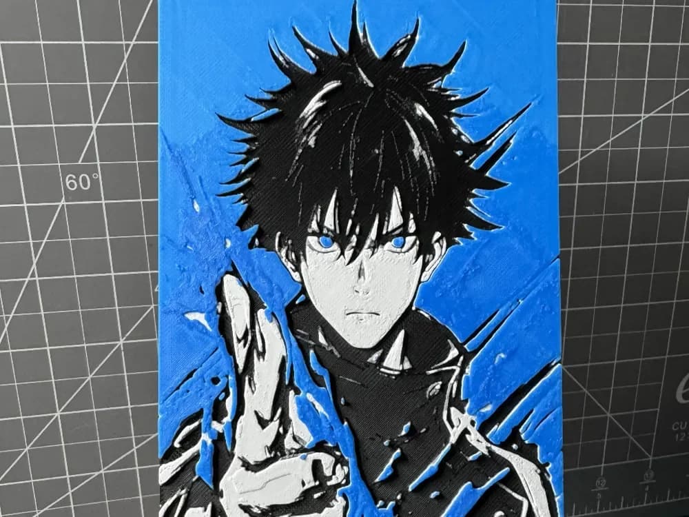 HueForge model: Hueforge Megumi Fushiguro from Jujutsu Kaisen by SBC Creations