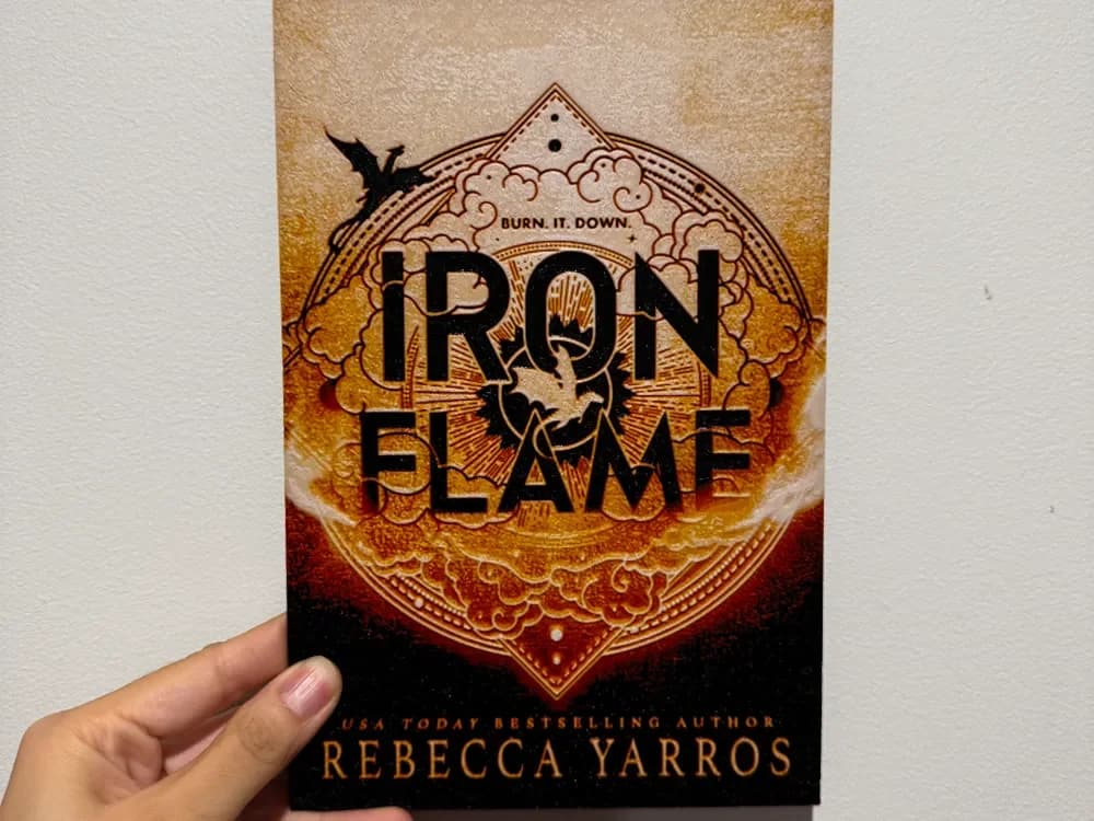 HueForge model: Iron Flame Book Cover - Hueforge Print by cyanidesugar