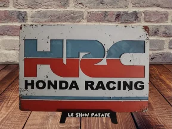 Plaque Vintage HRC ( Honda racing ) hueforge by leshowpatate HueForge model: Plaque Vintage HRC ( Honda racing ) hueforge by leshowpatate