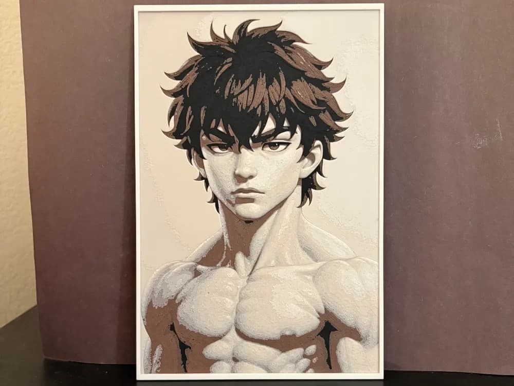 Male Anime Character by Estiv HueForge model: Male Anime Character by Estiv