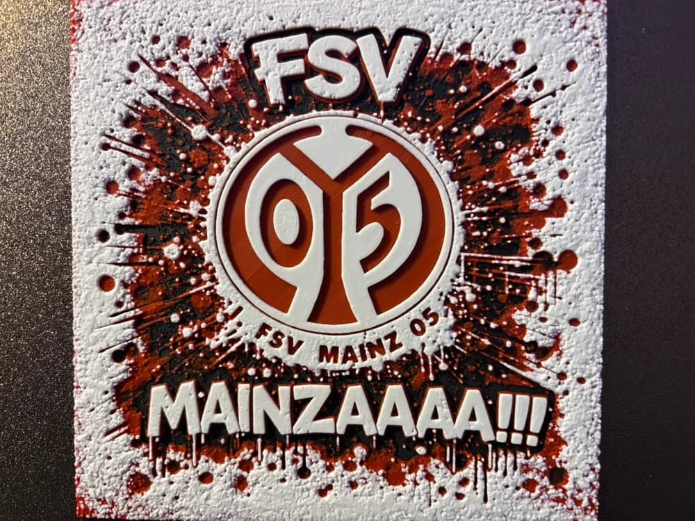 FSV Mainz 05 Graffiti Hueforge FSV Mainz 05 Graffiti Hueforge