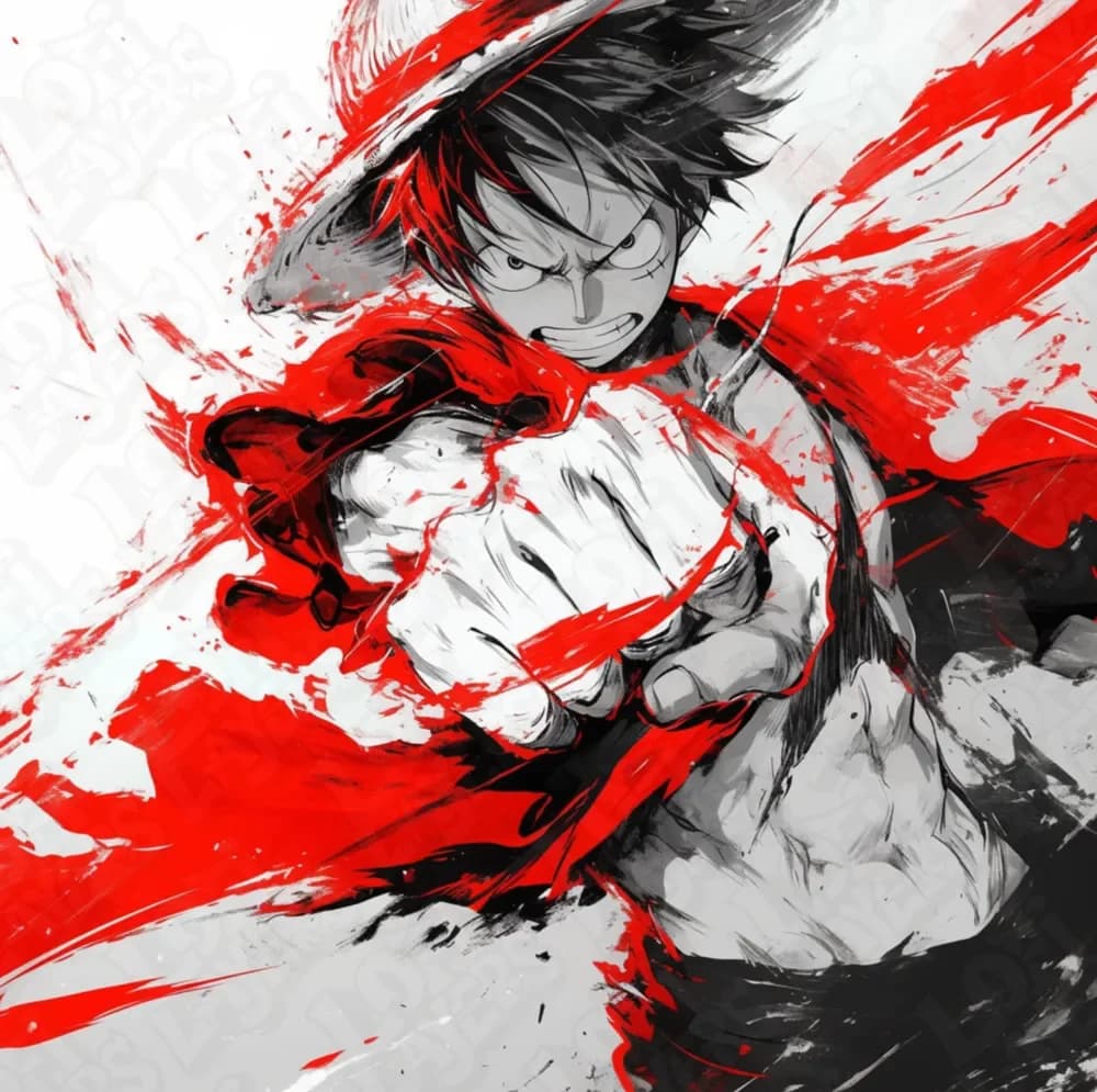 Monkey D. Luffy Hueforge by LoFi Layers HueForge model: Monkey D. Luffy Hueforge by LoFi Layers