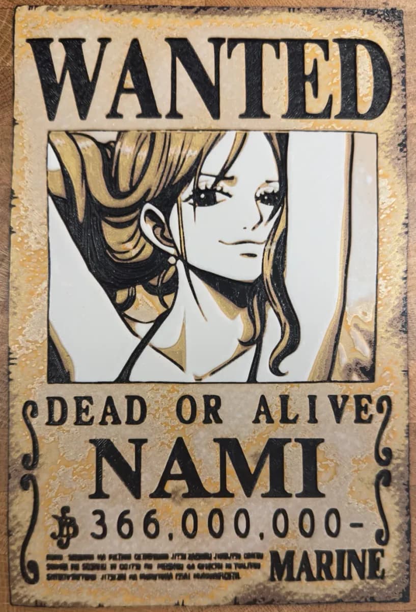 One Piece - Nami Wanted Poster One Piece - Nami Wanted Poster