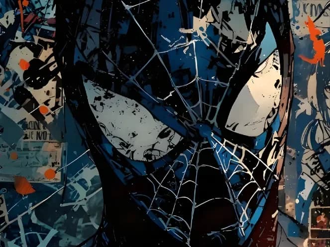 Symbiote Spider-Man Hueforge by 3D Gallery Realm HueForge model: Symbiote Spider-Man Hueforge by 3D Gallery Realm