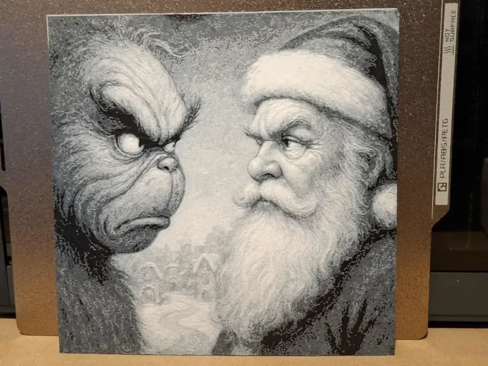 Whoville stand off - Hueforge 2 colours Whoville stand off - Hueforge 2 colours