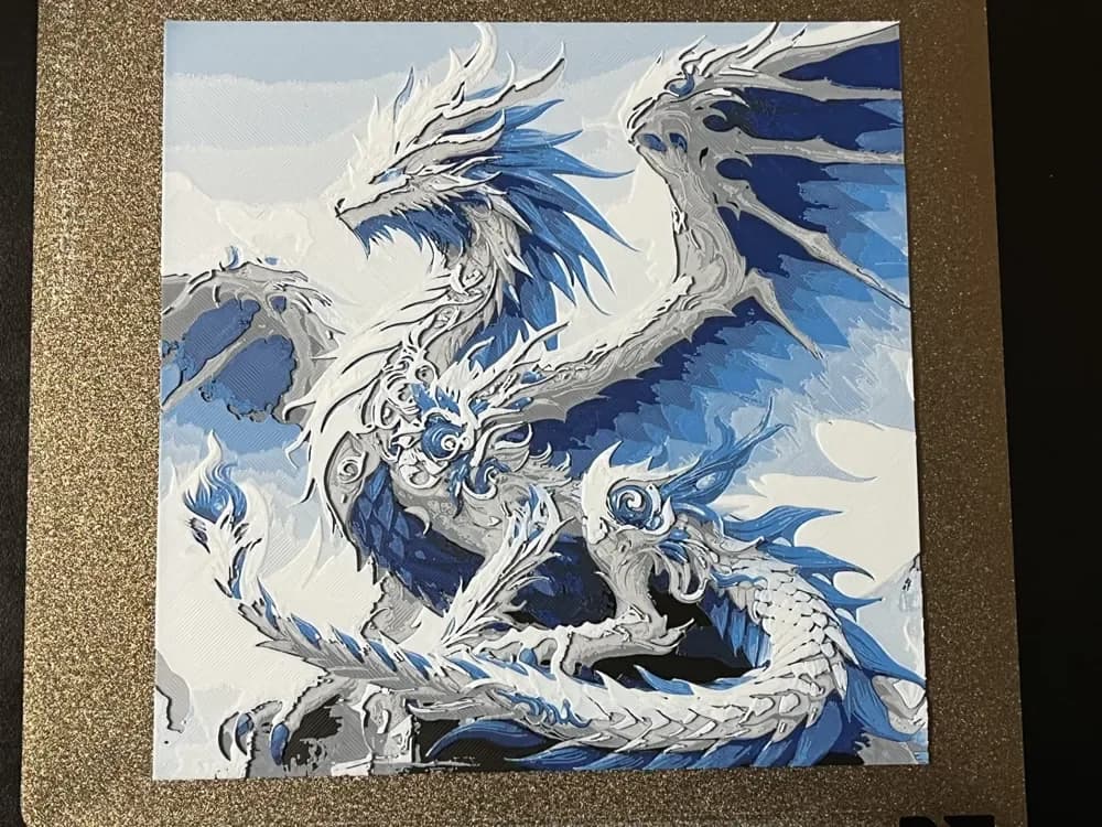 Dragon Series #12 Hueforge by FantasyZ HueForge model: Dragon Series #12 Hueforge by FantasyZ