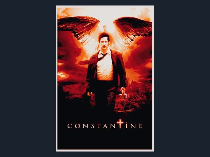 Constantine (Movie Poster - HueForge) by HugheCraft HueForge model: Constantine (Movie Poster - HueForge) by HugheCraft