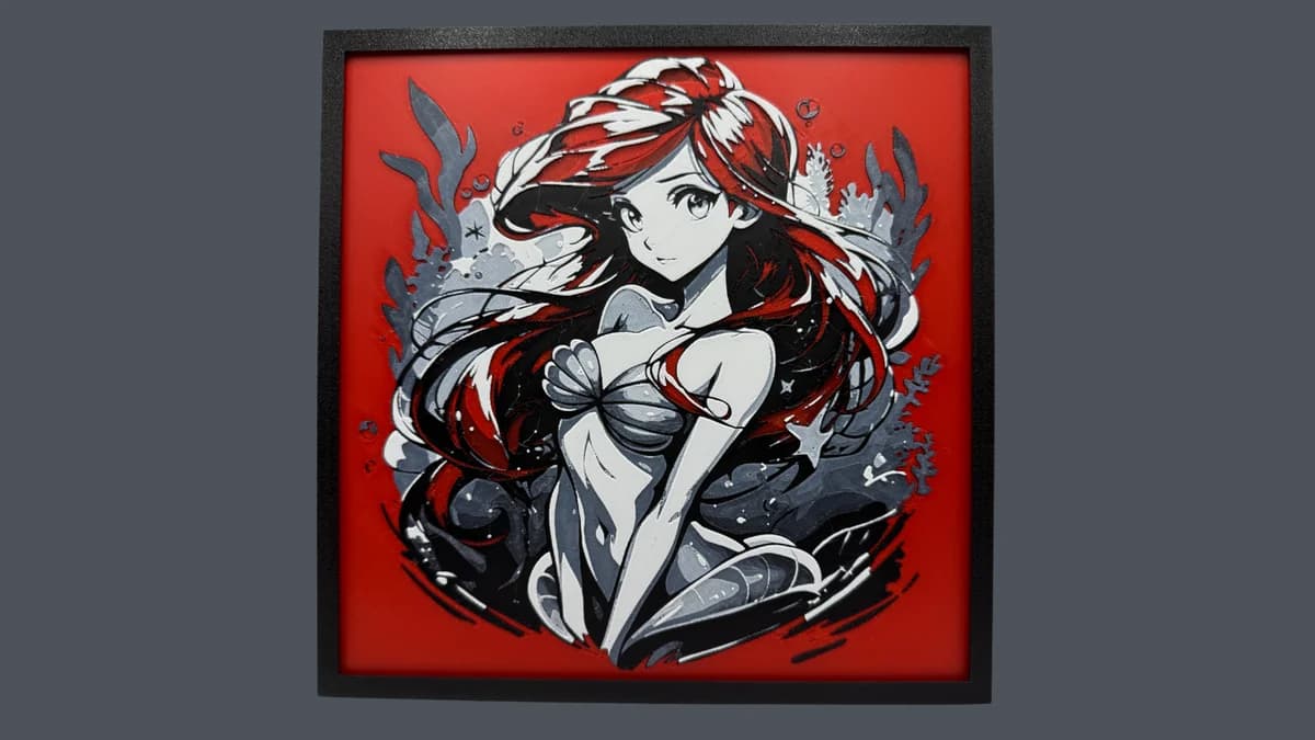 Ariel - The Little Mermaid - Disney Hueforge by Canadian Gamer HueForge model: Ariel - The Little Mermaid - Disney Hueforge by Canadian Gamer