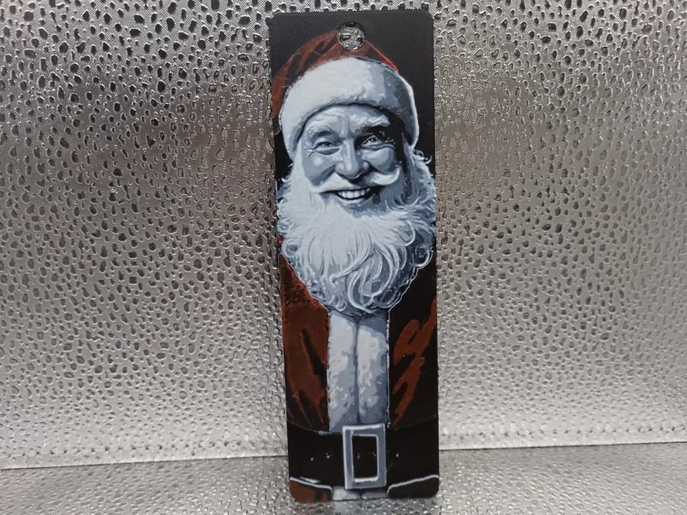 Father Christmas Hueforge Bookmark by Borishotch Industries HueForge model: Father Christmas Hueforge Bookmark by Borishotch Industries