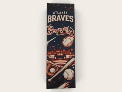 Atlanta Braves MLB 50mm x 150mm Bookmark Atlanta Braves MLB 50mm x 150mm Bookmark
