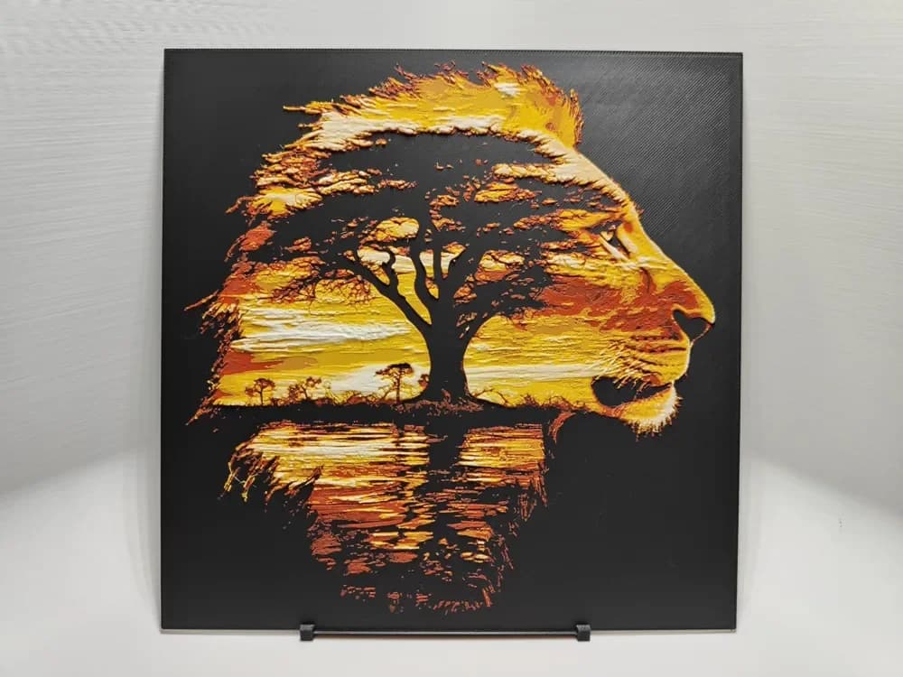 African Lion - Hueforge by BeaN HueForge model: African Lion - Hueforge by BeaN